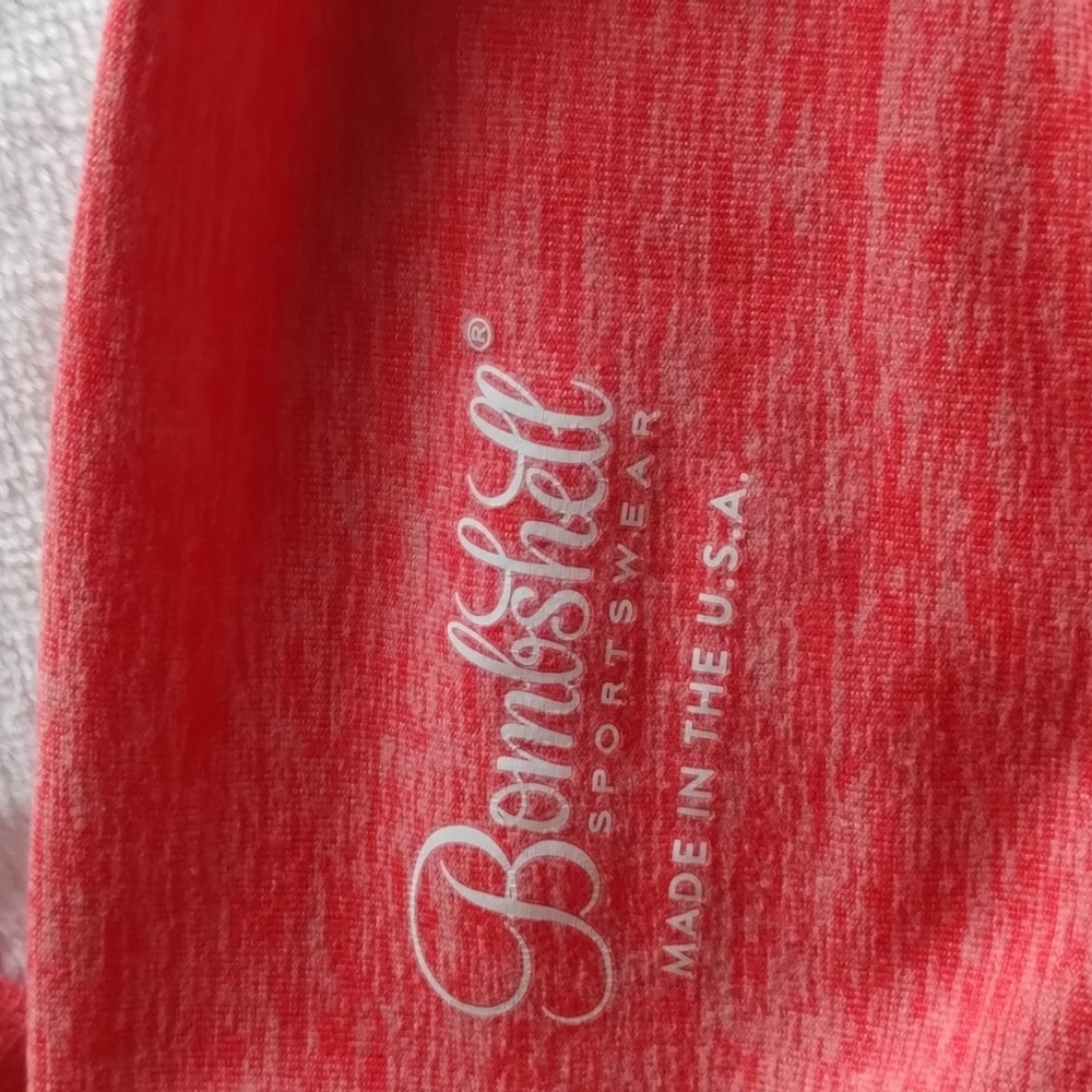 Bombshell Curves Leggings Scrunch Bum Pockets Coral π - Picture 12 of 14